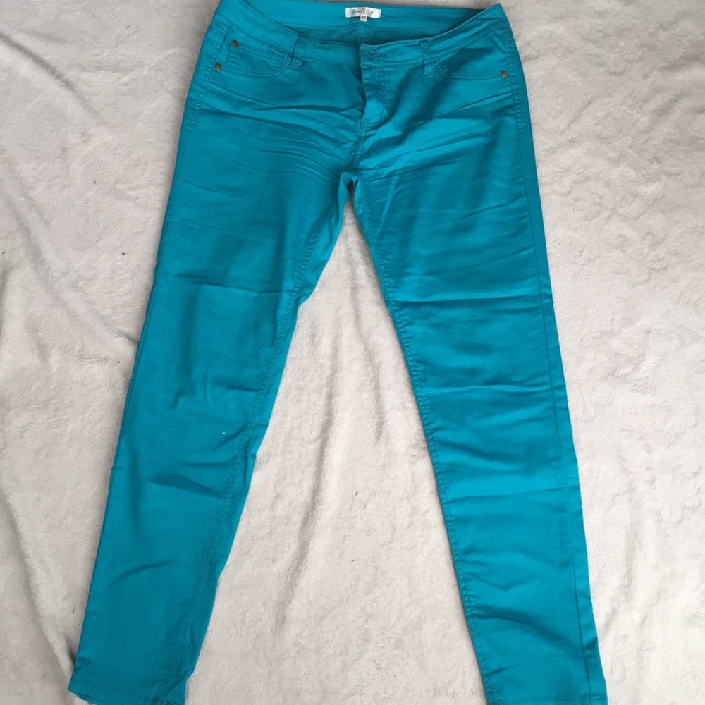 Love Fire Turquoise Lightweight Juniors Jeans